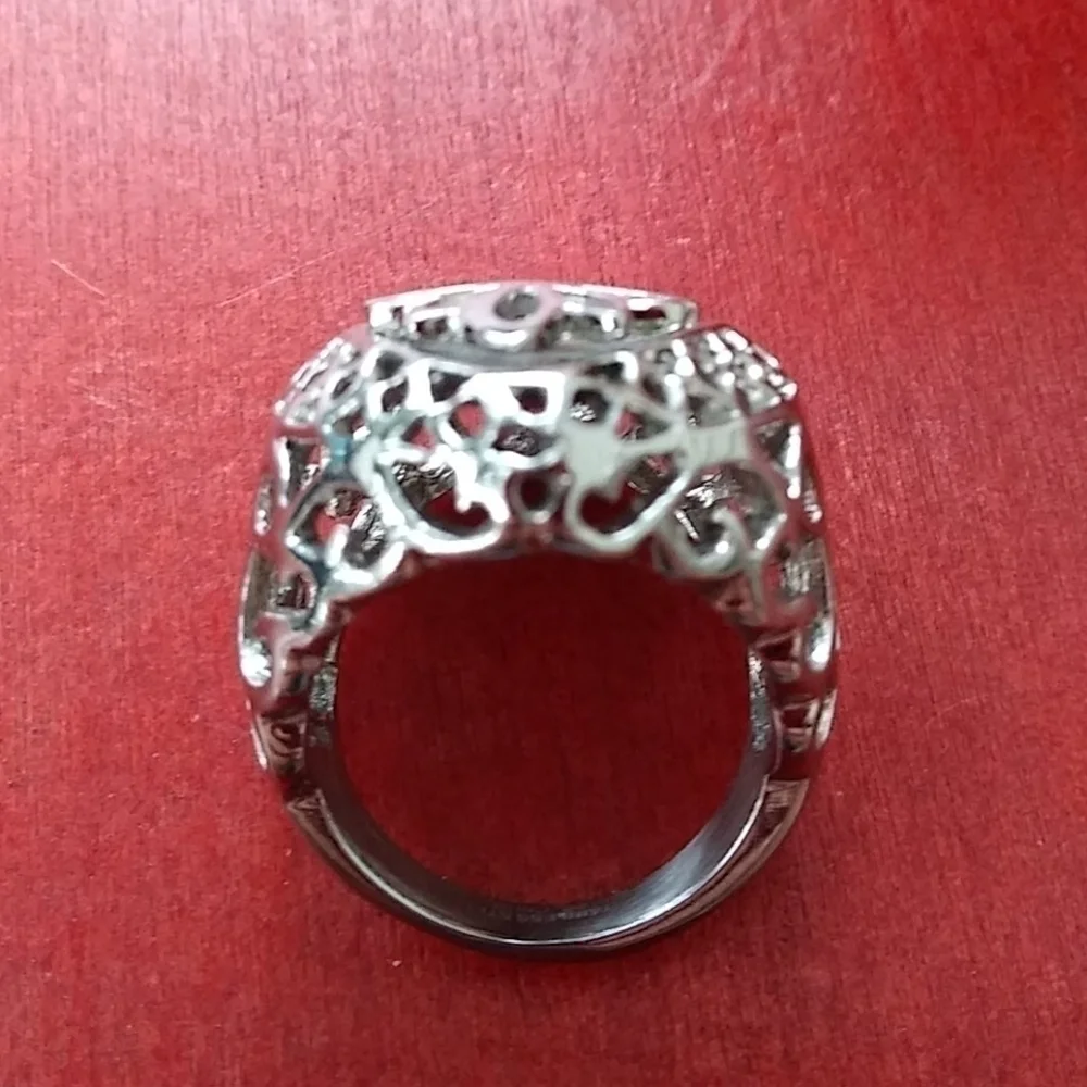 Stainless Steel Statement Outstanding Ring sz 9